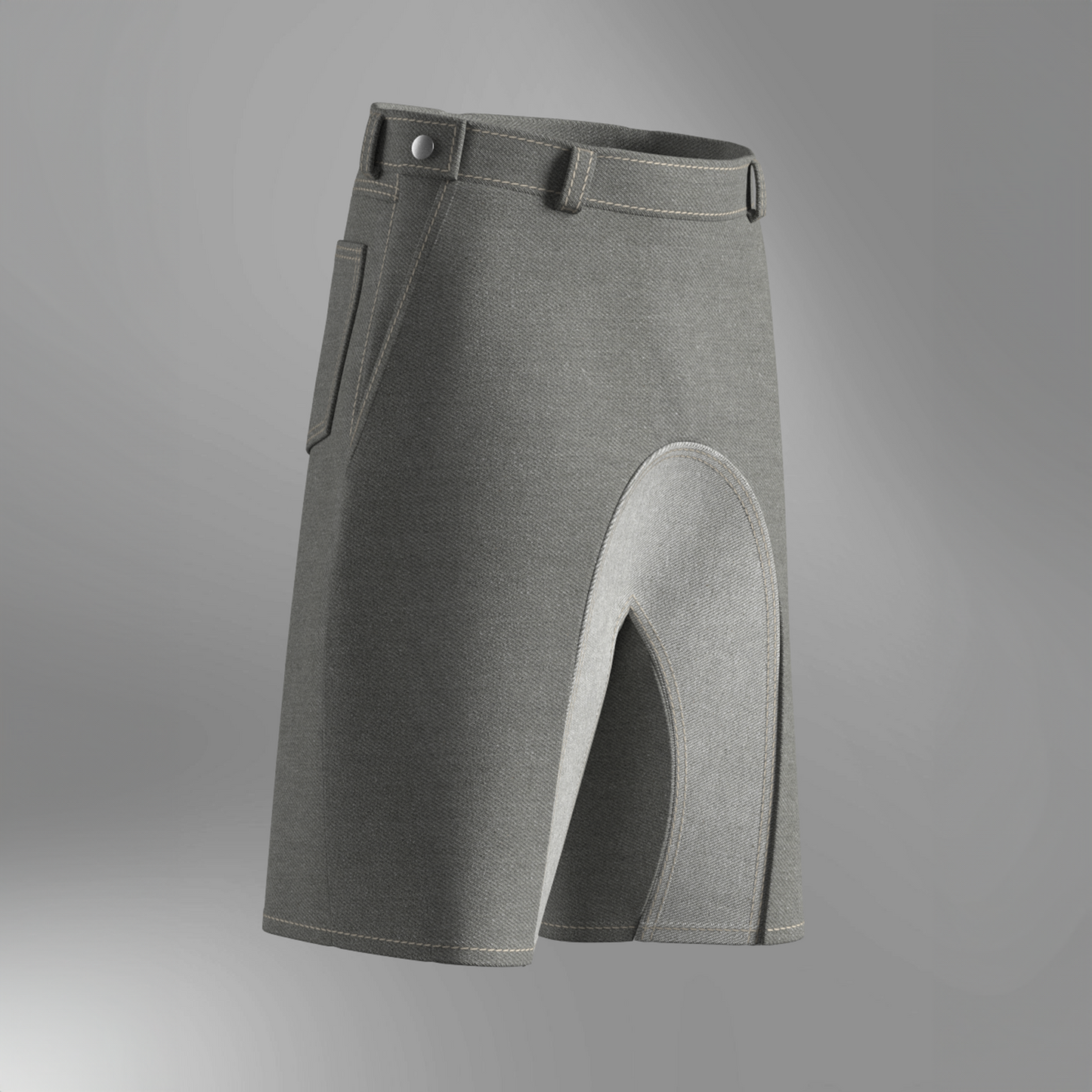 Curved Jorts Sewing Pattern - Inspired by Y/PROJECT Denim Shorts
